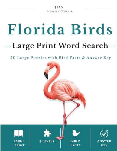 Florida Birds Large Print Word Search book cover
