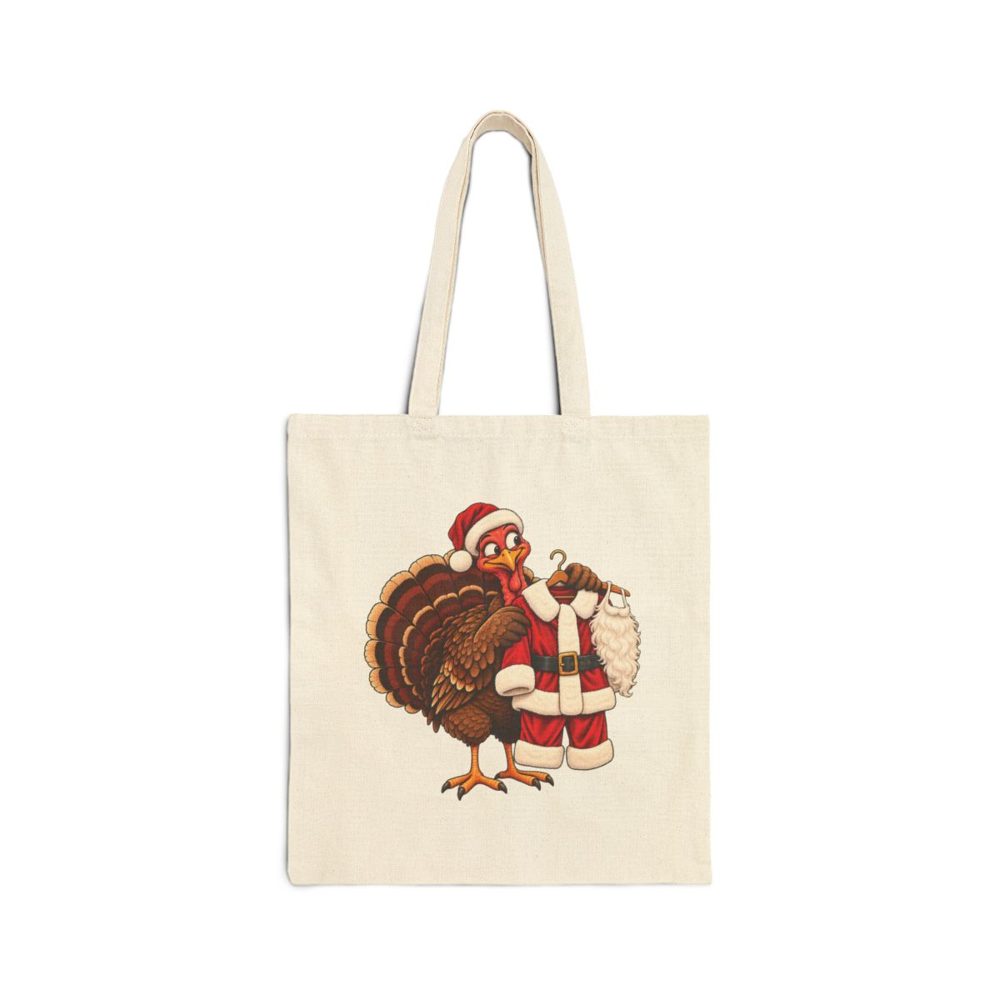 Turkey in Santa Disguise Tote
